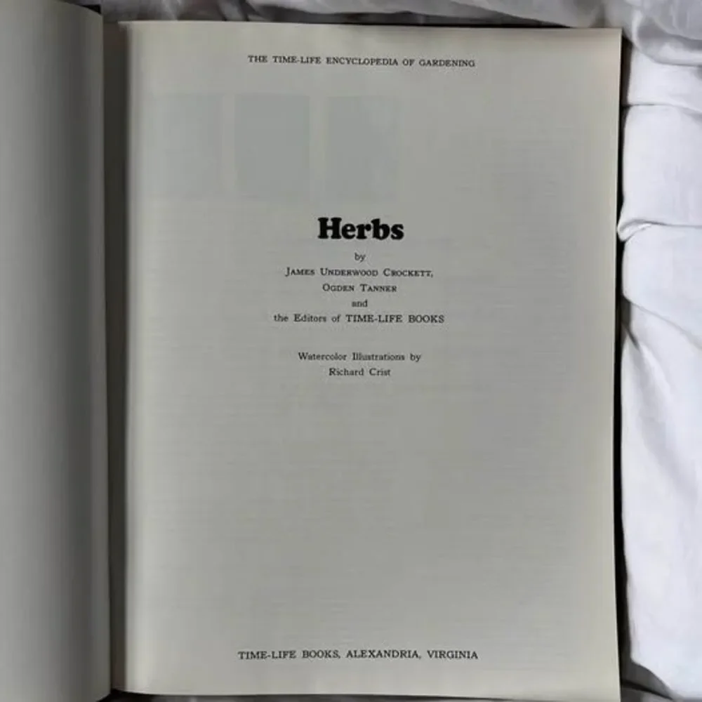 Herbs, The Time-Life Encyclopedia of Gardening
